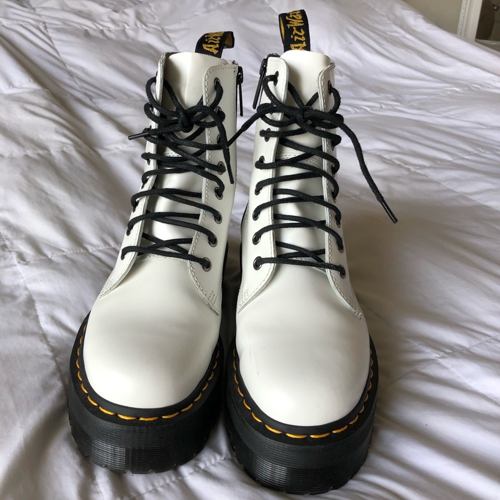 White Dr. Martens Boots